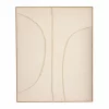 Wanddecoratie Beige 100×80×3,5 cm