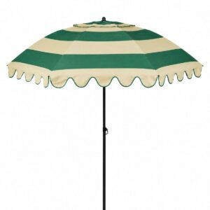 Parasol groen gestreept