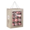 Kerstballen set Glass baubles Roze