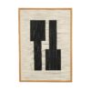 Wanddecoratie Zwart 70×50×2,5 cm