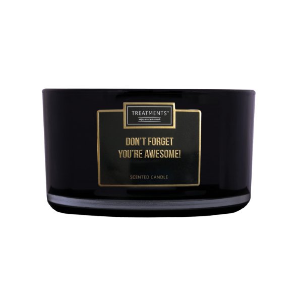 Geurkaars goud XL – Don't forget you are awesome!