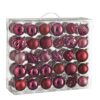 Kerstballen set Unbreakable baubles Fuchsia