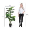 Kunstplant Monstera Groen 80×80×160 cm - foto 3