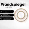Wandspiegel Ludy Lichtbruin - foto 8