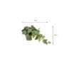 Kunst hangplant Scindapsus Groen - foto 3