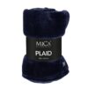Plaid Mica Donkerblauw
