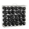 Kerstballen set Unbreakable baubles Zwart