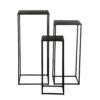Bijzettafel set Quinty Zwart
