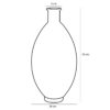 Decoratieve fles Firenza Lichtroze - foto 3