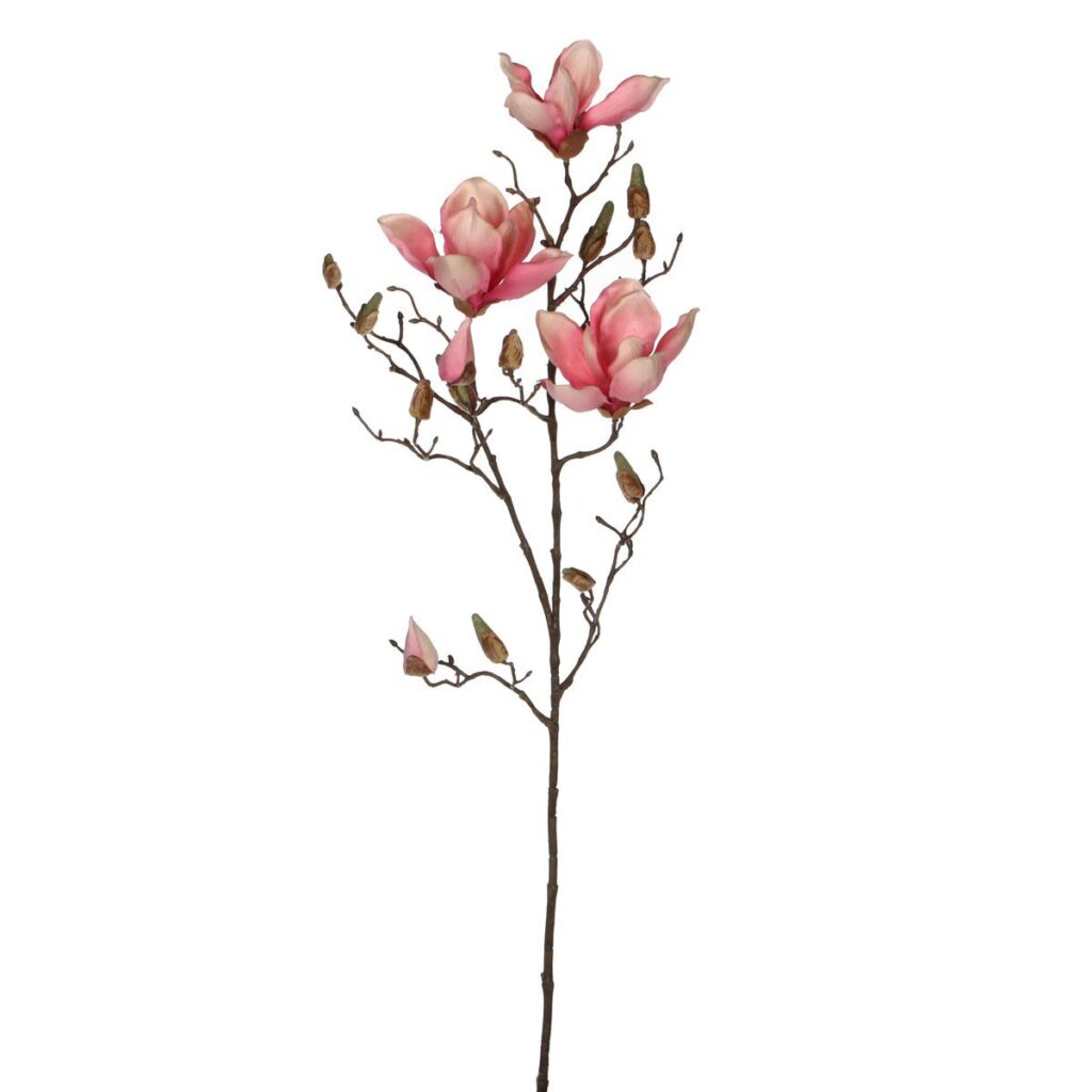 Kunsttak magnolia in roze, 88 cm lang