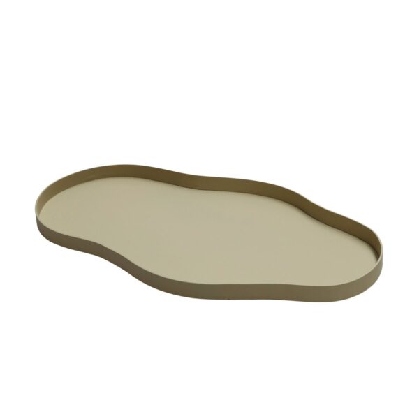 Organisch dienblad Bauru in beige