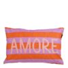 Sierkussen AMORE Mica Decorations oranje/paars 35×55 cm katoen