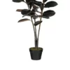 Kunstplant Rubberplant Rood - foto 3