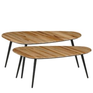 Bijzettafel set Jailey ovaal