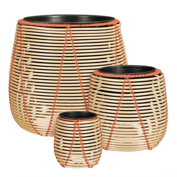 Bloempot buiten Cancun Beige