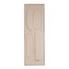 Wanddecoratie wit 90×30×3 cm
