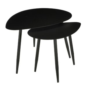 Bijzettafel set Zwart