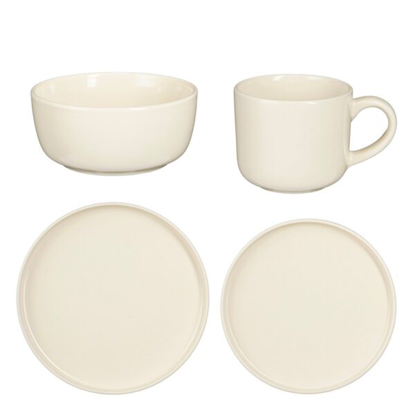 Servies set Ozzu Gebroken wit (16-delig)