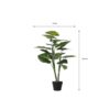 Kunstplant Taro Groen - foto 2