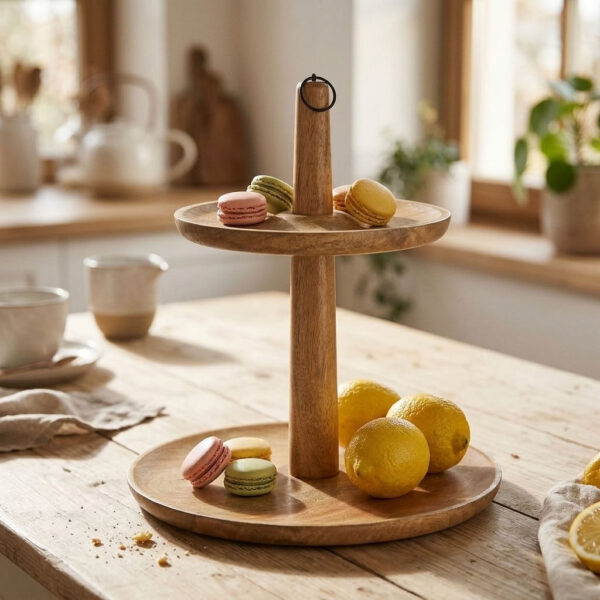 Etagère Caden Bruin in een sfeervol interieur