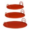 Wit dienblad set van 3