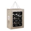 Kerstballen set Glass baubles Zwart