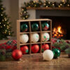 Kerstballen set Meerkleurig in een sfeervol interieur