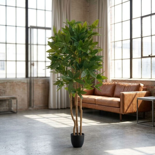 Kunstplant Monstera Groen 70×70×150 cm in een sfeervol interieur