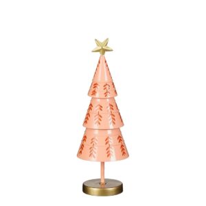 Decoratieve kerstboom Dennenprint Roze 40 cm