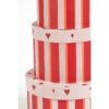 Opbergdozen set Hartjes Rood foto 3