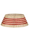 Kerstboomrok Gevlochten Beige Ø60 cm