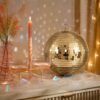 Kerstbal Discobal Champagne Ø25 cm foto 6