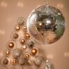 Kerstbal Discobal Champagne Ø25 cm foto 5