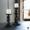 Kaarshouder – Carepa black L17/15 x B13/11 x H31/20 cm – 2 stuks - foto 3