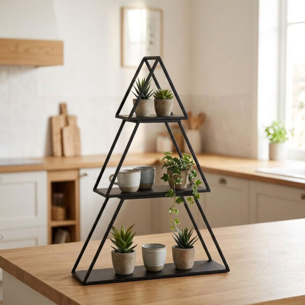Etagère Zwart in een sfeervol interieur