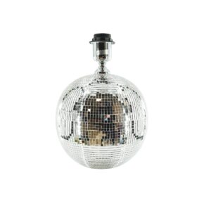 Discobal Tafellamp Zilver – Glas 20 x 20 x 20 cm