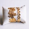 Bangle bloemen – goud – foto 3