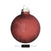 Kerstballen set rood glas – foto 3