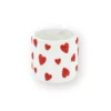 Bloempot hartjes wit rood – foto 2