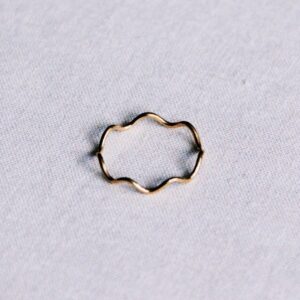 Minimalistische golfring – goud