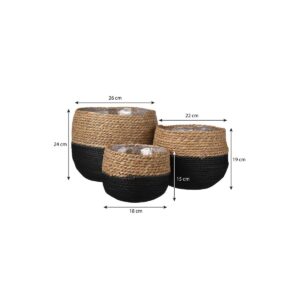 Plantenmand set Jorck Zwart