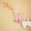 Wandvaas bow roze – foto 4