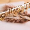Creool 14 mm bolletjes – goud – foto 2