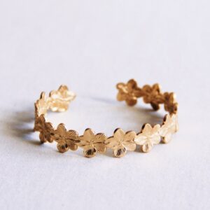 Bangle bloemen – goud