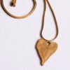 Slangenketting met XL hart – goud, foto 2