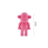 Aap beeldje roze met maataanduiding van 35 cm