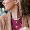 Fijn gedraaide ketting met ronde AMOUR bedel – foto 4