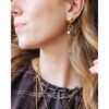 Femme Fatale statement oorbellen – goud, foto 3