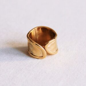 Gedeukte Ring Goud – Maat 17,3 mm