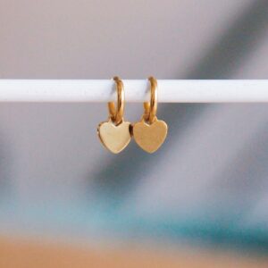 Oorringen Mini Hartje Goud – 10 mm